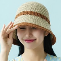 한스모자 휴양지모자 바캉스 여행 리본끈 얼굴소멸 햇빛차단 시원한 밀짚모자