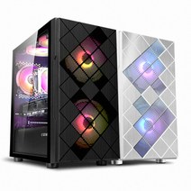 앱코 수트마스터 강화유리 LUNAR 컴퓨터 케이스 미니타워 CSM250, CSM250(블랙)
