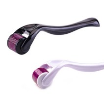 헬시 케어 540 더마 롤러 바늘 기구 얼굴 0.2mm 0.25mm 0.3mm-티타늄 스킨 도구 블랙 화이트 1 개, Black 0.75mm