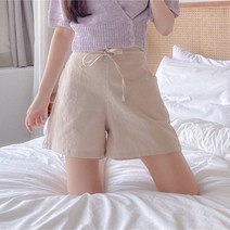 소르베 코튼 밴딩 숏 팬츠