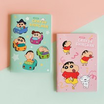 플라잉웨일즈 짱구는못말려 라인중철노트, 짱구는못말려 라인중철노트 - 핑크