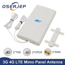 무선카플레이 카링크 gps 증폭기 재방사 네비게이션미러링 800-2700mhz 실내 패널 안테나 244dbi 3g 4g lte 안테나 2 sma2 crc92 ts9 남성 커넥터, 3m ts9 커넥터