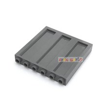 중국레고 DIY 빌딩 블록 벽 벽돌 1x6x5 도트 어린이 교육용 크리에이티브 플라스틱 장난감 브랜드 23405 호환 10 개, Dark Grey 10pcs