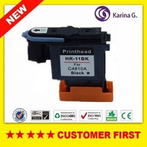 Hp Designjet HP11 C4810A C4811A C4812A C4813A 프린트 헤드, 1PCS Black