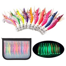 수평 배낚시 무늬오징어 왕눈 갑오징어 에기 10pcs 낚시 오징어 미끼 새우 지그 후크, 10개 20g