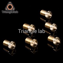 Trianglelab BRASS V6 핫엔드 3D 프린터 노즐 TD6 DDE CHC 키트 v6 압출기 프루사 i3 mk3 용, 한개옵션1, 07 0.6mm 4pcs
