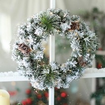 아트박스/파티해 눈꽃 장식리스 40CM, 본품