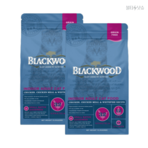 블랙우드사료 캣 인도어 균형식단 닭고기 고양이사료 1.82kg 2개, 인도어 캣 닭고기