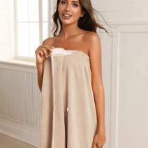 웨어러블 마이크로 화이버 목욕 가운 여자 샤워 여성 소프트 타월 성인용 홈 섬유 목욕 사우나 타월 욕실, 하얀, 70x65cm