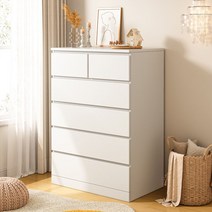 미니이불장 낮은 간이 가구배치 좁은방 수납 캐비닛, 블랙에보니 5겹 6드로우 60x41x109CM