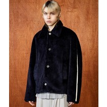 엘무드 LMOOD 블레스 무스탕 퍼 자켓 네이비 BLESS MUSTANG FUR 자켓 네이비