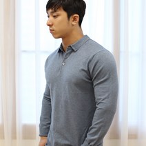 레그데이 남자 머슬핏 카라티 부드러운 베이직 카라 긴팔 니트 9color