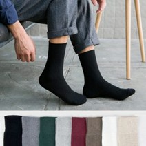 더빨강양말 프리미엄 골지 장목 양말 2*2 6켤레