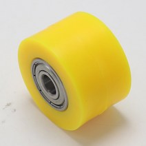 8mm 또는 10mm 드라이브 체인 풀리 롤러 슬라이더 텐셔너 휠 가이드 구덩이 먼지 거리 자전거 오토바이 atv for ktm 오렌지 색상, 10mm 옐로우
