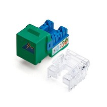 TrueCABLE Cat6 키스톤 잭 비차폐 (UTP) 90도 펀치 다운 PoE++ (4PPoE) 100W UL 등록 ETL 인증 ANSI/TIA 인증 모듈러 RJ45, 48pc_Cat6