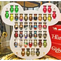 피규어 레고 장식장 베어브릭케이스 레고보관함 아크릴 레고 진열장 100 bearbrick 나무, 화이트 베어 헤드 40 그리드 (55x55cm)