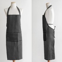 스프라이트 끈조절 주머니 앞치마 어린이집 유치원 교사 앞치마, 블랙