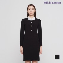 [백화점매장 정품출고] 올리비아로렌 원피스 카라 레이스 배색 H라인원피스__VOCOAWS2111