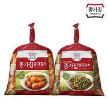 (세트)총각김치2.5kg+열무김치2.5kg/ 갓담은 생김치 발송, 총각김치2.5kg+열무김치2.5kg