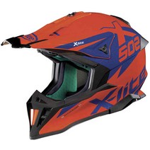 X-Lite X-502 Matris 모토크로스 헬멧, XXL (64), 주황/파랑