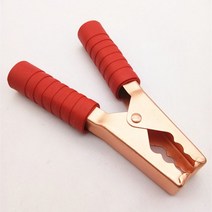 휴대용 완속케이블 전기차 충전기 가방 200A 140mm 대형 악어 클립 자동차 캐러밴 밴 인버터 배터리 테스트 리드 1 개, 02 one red