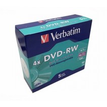 공씨디 공cd 공DVD 도매 그대로 DVD-RW 기록 4.7GB 4X 120Min 5 팩, 한개옵션0