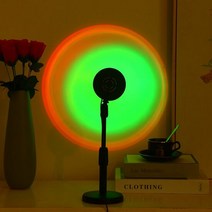 RT 인공 태양 감성 선셋 석양 LED 프로젝션 조명 무드등, 단품