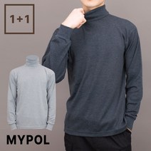 마이폴 2개 스판 남자 목폴라 기본 이너 데일리 폴라티