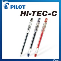 파이롯트 하이테크C 볼펜 HI-TEC-C 겔잉크 0.25, 파랑, 0.3mm