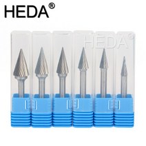 6mm-16mm M 시리즈 텅스텐 카바이드 버 비트 쥐 꼬리 회전 파일 조각 도구 헤드 금속 나무 조각을 갈기위한 6 개 세트, [01] 6Pcs(M06-M16)