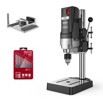전동 탁상드릴 보루방 스탠드 밀링 머신 목공 벤치 천공기 바이스 가죽공예 공구 작업대, 710W 플랫플라이어 세트