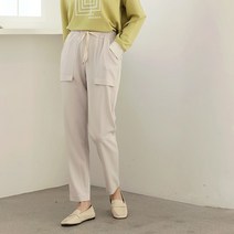 코지 바닐라 주머니 포인트 일자핏 트레이닝팬츠