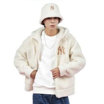 [국내 매장판] MLB 베이직 스몰로고 후드 후리스 점퍼3AFDB0226-50CRS 300372