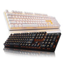 ABKO 유선 기계식 키보드 Hacker K590 단일 LED 축교환 청축 블랙 USB
