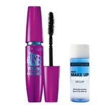 메이블린 폴시 워터프루프 마스카라 9.2ml + 리무버 20ml 세트, 블랙, 2세트