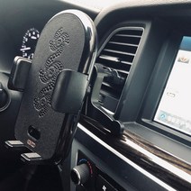 차량용 무선충전기 핸드폰거치대 휴대폰 C타입 스파크 모닝 레이, 3코일 차량무선 퀵충전 거치대 + USB 퀵-차량충전기