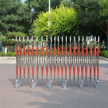 이동식 주차장 펜스 울타리 휀스 바리게이트 대문 접이식 자바라, 1.4m 높이 미터당 가격 레드