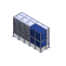 SMC물탱크 SMC내진물탱크 (내진건식패드 동파방지기) (1.5x5.0x2.5H), SMC 물탱크 + 내진건식패드