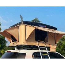 자동차 텐트 지붕 차량용 캠핑 루프탑 차박 2인용 노지, L블랙커버+카키녹색일반단일레이어면없음