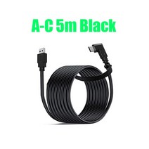 오큘러스 퀘스트2 에어링크 휴대폰 케이블 젠더Oculus Quest 2 링크 케이블 USB 3.2 Gen 1 Pico 4 유형 C, 06 A-C  5m black