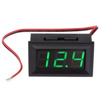 0.56 인치 2 와이어 미니 디지털 전압계 DC 4.5V-30V 신뢰할 수있는 쉽게, 녹색