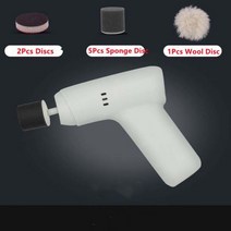 자동차광택기 광택기 무선 듀얼 자동차 미니 폴리 셔 연마 기계 휴대용 자세히 왁 싱 도구 싱에 대 한 전기 청소 브러쉬, 하얀색