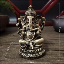 앤틱 조각상 장식품 조형물 소품 석상 인테리어 gold lord ganesha statue buddha 코끼리 힌두교 신 조각 인형 수지 홈 정원 장식 buddha for, 브론즈 1, 브론즈 1
