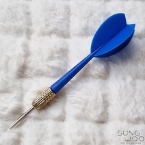 6g 11cm 컬러다트핀 풍선다트, 블루, 풍선 100개입, 1개