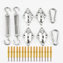 쉘터천막 야외 방수 그늘 항해 정원 해변 캠핑 테라스 풀 텐트, 03 Accessories 4_03 2x4m