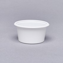 다용도 원형 용기 소스컵 반찬컵 다용도 2호 백색 80ml, 3000개