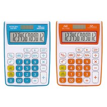 ECD-801 컬러 계산기 (택1) 투웨이 12자리 연상 LED _ 031899EA, 오렌지