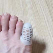 실리콘 검지 중지 새끼 엄지 발톱 방수 통풍 발가락 커버 골무 보호대 1세트 2개, 실리콘 발가락골무 중형 2p