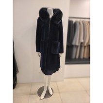 [미니멈(아울렛)] 미니멈 폭스퍼 후드 무스탕 코트MWDKFL9980