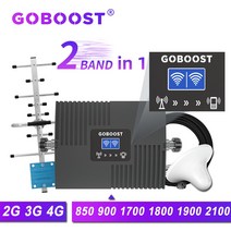 GOBOOST 70dB 핸드폰 셀룰러 증폭기 2G 3G LTE 900 1800 4G 신호 리피터 CDMA 850 1700 1900 휴대폰 GSM 2100 부스터, 03 1800 2100 (B3 B1)